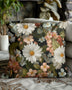 Moody Floral Grandmacore Pillow