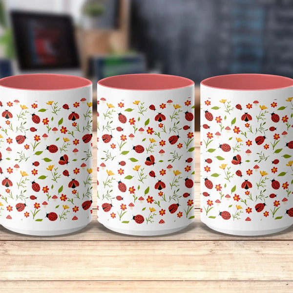 Ladybug Garden Ceramic Mug | My Lucky Tee