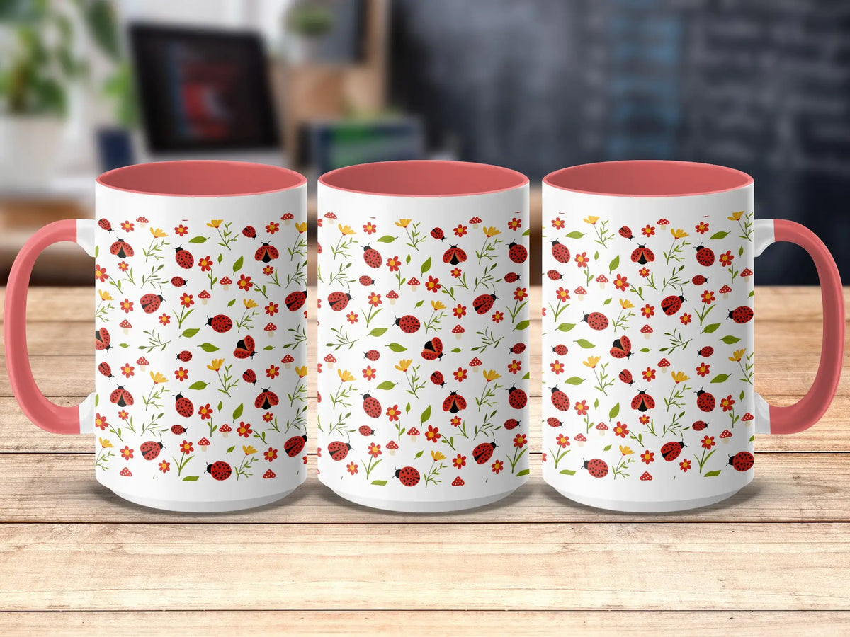 Ladybug Garden Ceramic Mug | My Lucky Tee