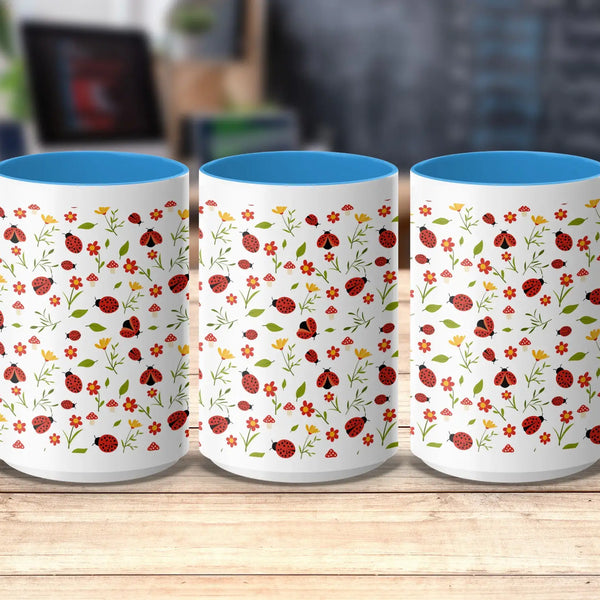Ladybug Garden Ceramic Mug | My Lucky Tee
