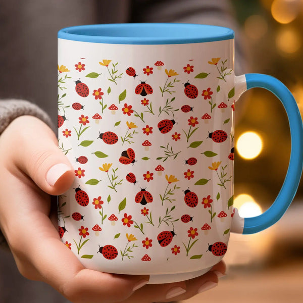 Ladybug Garden Ceramic Mug | My Lucky Tee