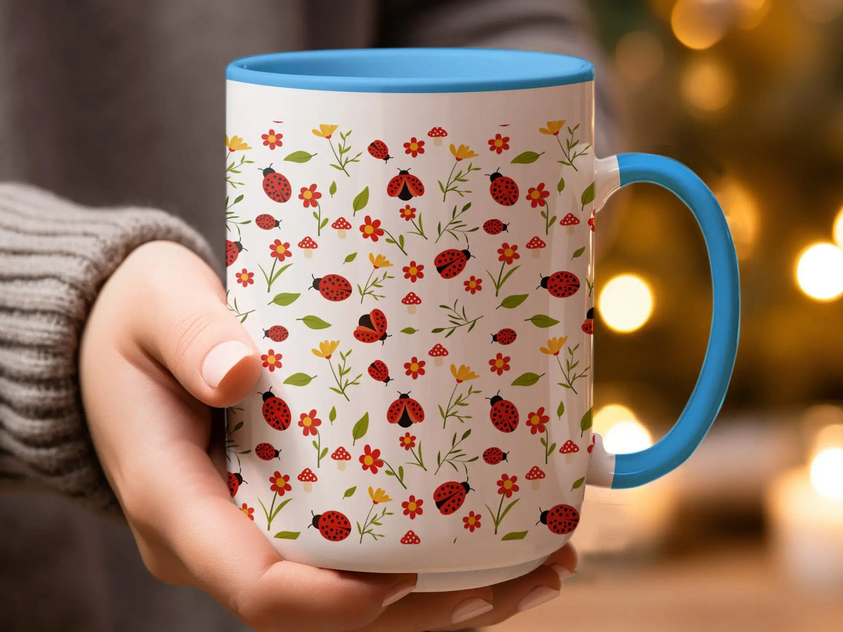 Ladybug Garden Ceramic Mug | My Lucky Tee