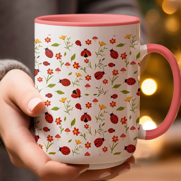 Ladybug Garden Ceramic Mug | My Lucky Tee