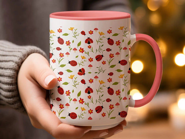 Ladybug Garden Ceramic Mug | My Lucky Tee