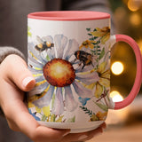 Wildflower Bee Ceramic Mug | My Lucky Tee