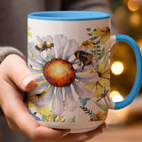 Wildflower Bee Ceramic Mug | My Lucky Tee