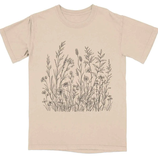 Wildflower Botanical Graphic Tee | My Lucky Tee
