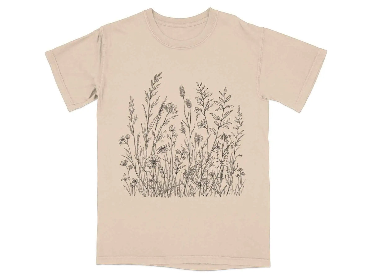 Wildflower Botanical Graphic Tee | My Lucky Tee